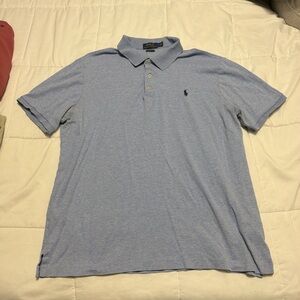 Polo by Ralph Lauren Men's Light Blue Polo Shirt